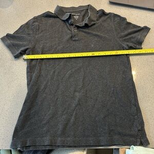 Banana Republic Charcoal Gray Slim Fit Polo